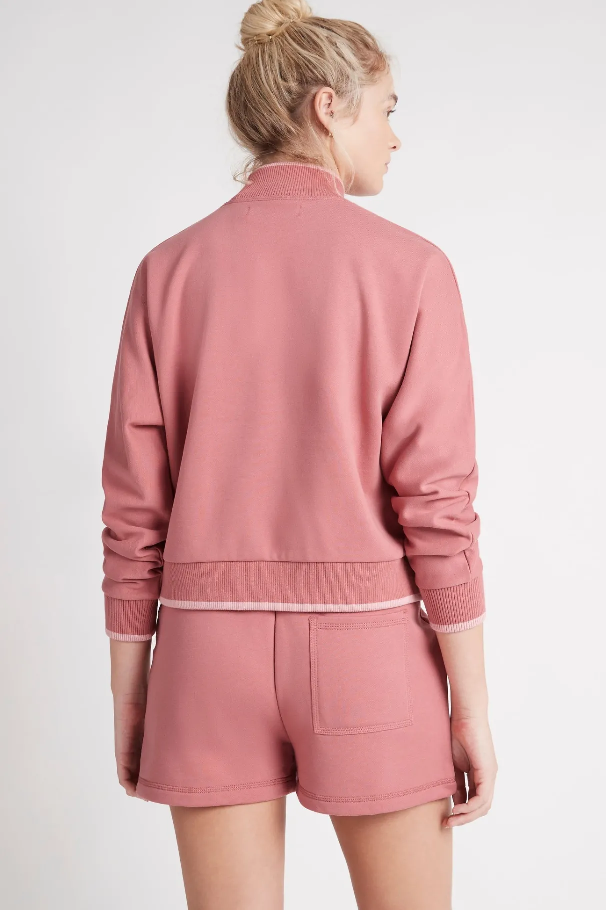 embossed_signature_logo_funnel_neck_jumper__4.webp Best Sale Aje ATHLETICA Embossed Signature Logo Funnel Neck Jumper 412 Rose Pink/Rose Quartz