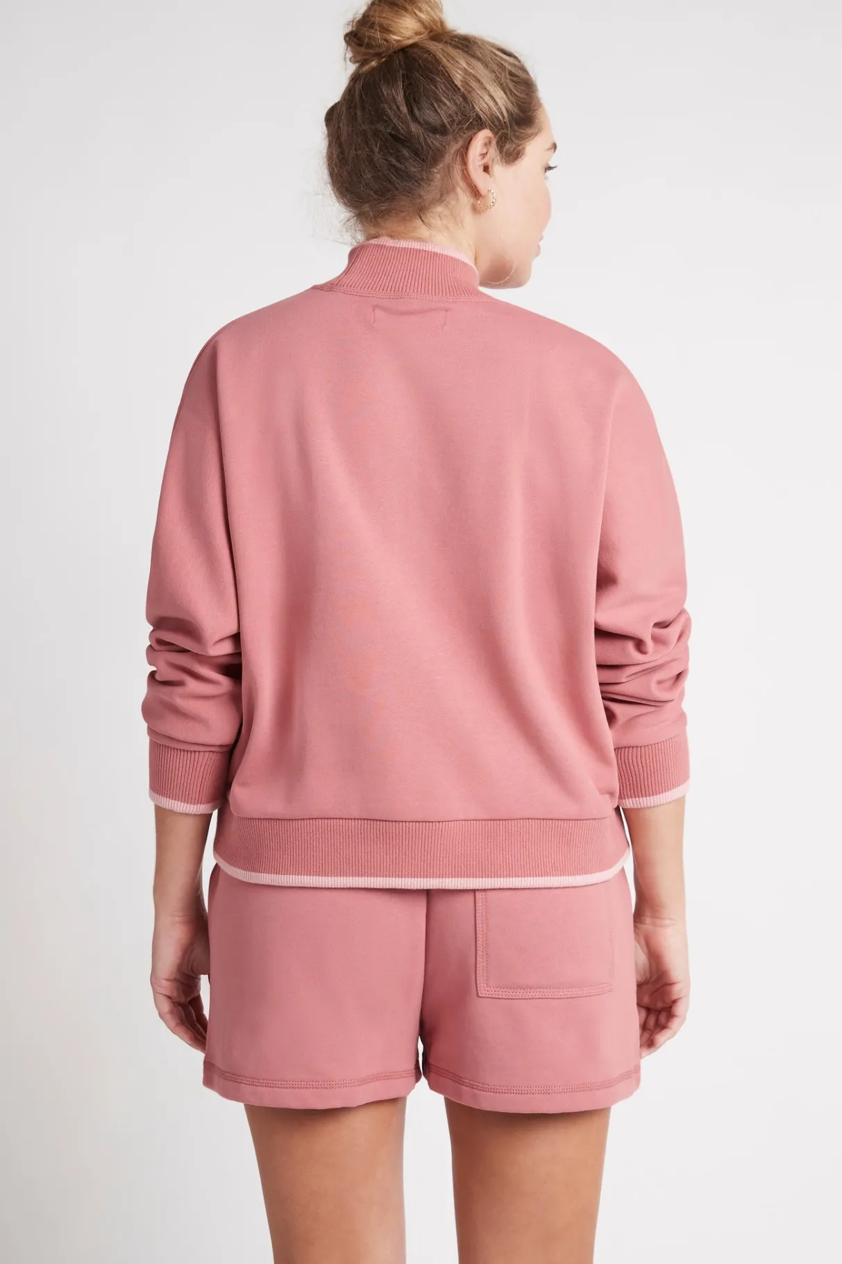 embossed_signature_logo_funnel_neck_jumper__8.webp Best Sale Aje ATHLETICA Embossed Signature Logo Funnel Neck Jumper 412 Rose Pink/Rose Quartz