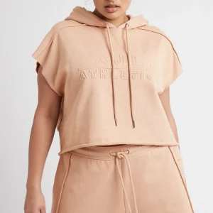Clearance Aje ATHLETICA Embossed Signature Logo Sweat Shorts 603 Sand