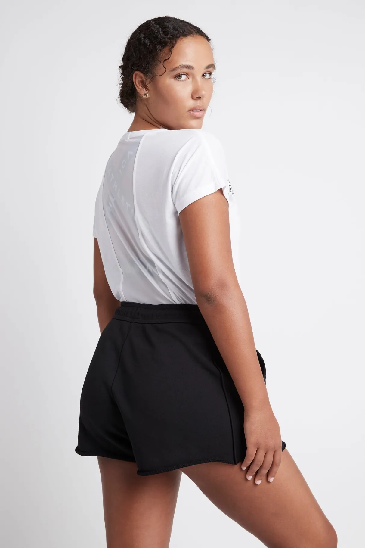 embossed_signature_logo_sweat_shorts__9.webp Online Aje ATHLETICA Embossed Signature Logo Sweat Shorts 603 Black/Black