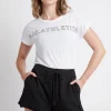 Fashion Aje ATHLETICA Embossed Signature Logo Training T-Shirt 110 White/Black