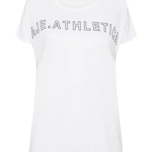 Fashion Aje ATHLETICA Embossed Signature Logo Training T-Shirt 110 White/Black
