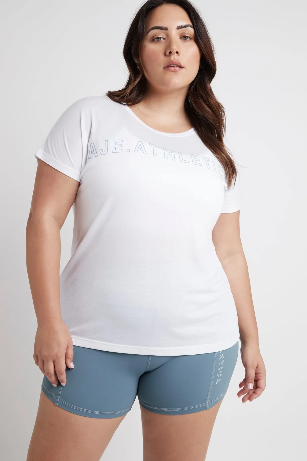 embossed_signature_logo_training_tshirt__10.webp Cheap Aje ATHLETICA Embossed Signature Logo Training T-Shirt 110 White/Storm Blue