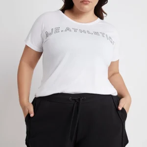 Fashion Aje ATHLETICA Embossed Signature Logo Training T-Shirt 110 White/Black