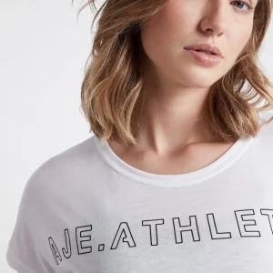 Fashion Aje ATHLETICA Embossed Signature Logo Training T-Shirt 110 White/Black