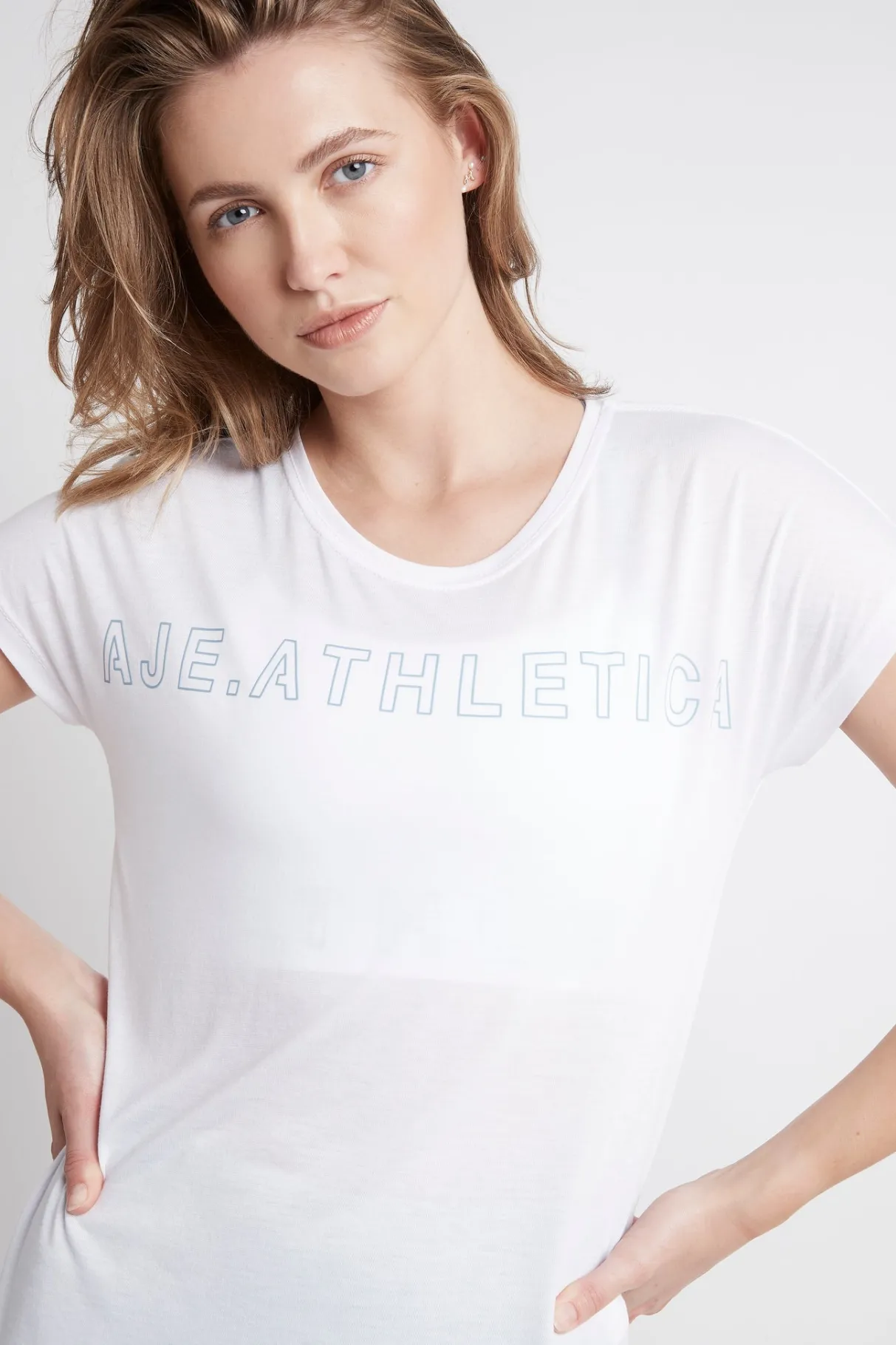 embossed_signature_logo_training_tshirt__3.webp Cheap Aje ATHLETICA Embossed Signature Logo Training T-Shirt 110 White/Storm Blue