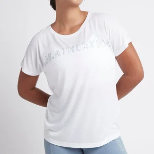Cheap Aje ATHLETICA Embossed Signature Logo Training T-Shirt 110 White/Storm Blue