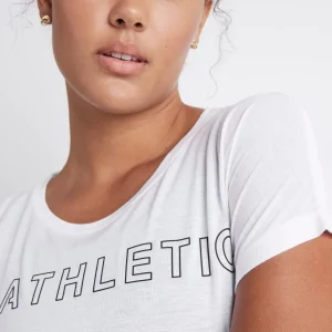 Fashion Aje ATHLETICA Embossed Signature Logo Training T-Shirt 110 White/Black