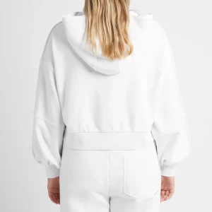 Discount Aje ATHLETICA Essential Cropped Hoodie 405 White