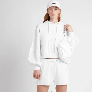 Discount Aje ATHLETICA Essential Cropped Hoodie 405 White