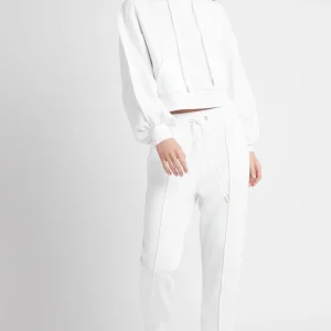Discount Aje ATHLETICA Essential Cropped Hoodie 405 White