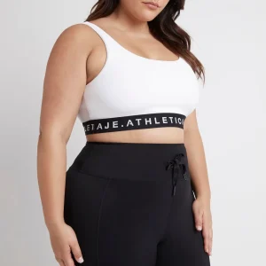 Hot Aje ATHLETICA Essential Logotape Sports Bra 307 White/Black