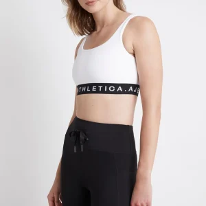 Hot Aje ATHLETICA Essential Logotape Sports Bra 307 White/Black
