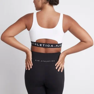 Hot Aje ATHLETICA Essential Logotape Sports Bra 307 White/Black