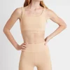 Best Sale Aje ATHLETICA Essential Mid Length Bike Shorts 601 Sand