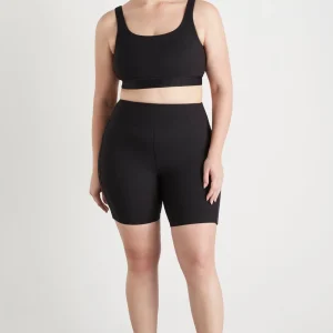 New Aje ATHLETICA Essential Mid Length Bike Shorts 601 Black