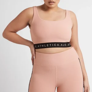 Fashion Aje ATHLETICA Essential Mid Length Bike Shorts 601 Sunset Pink