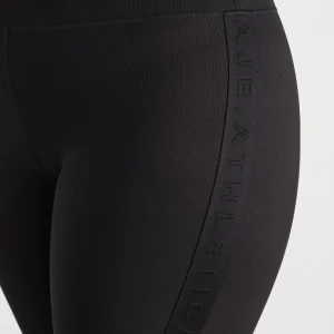 New Aje ATHLETICA Essential Mid Length Bike Shorts 601 Black