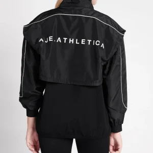 Sale Aje ATHLETICA Essential Windbreaker Jacket 718 Black/Light Ivory