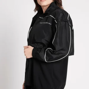 Sale Aje ATHLETICA Essential Windbreaker Jacket 718 Black/Light Ivory