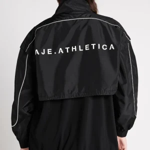 Sale Aje ATHLETICA Essential Windbreaker Jacket 718 Black/Light Ivory
