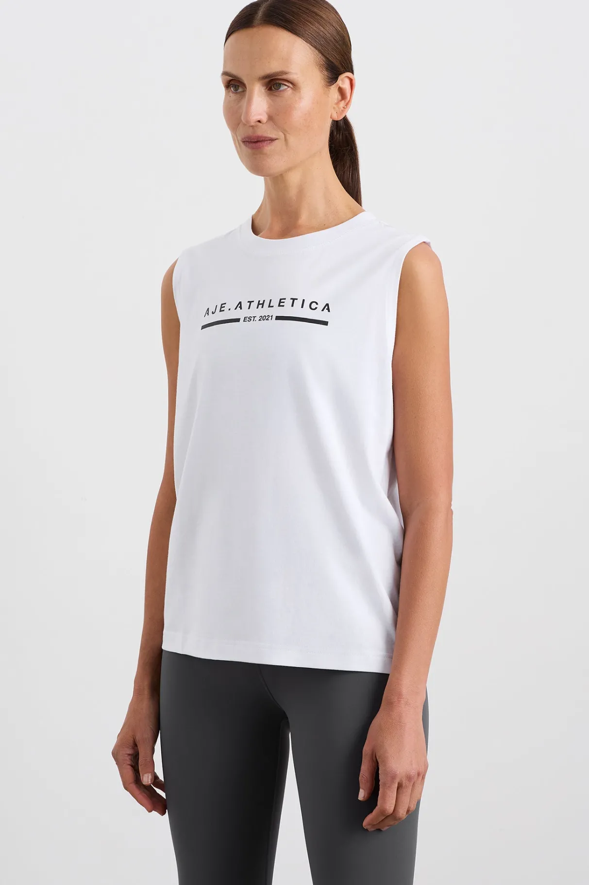 established_logo_tank__0.webp Best Aje ATHLETICA Established Logo Tank 101 White/Black