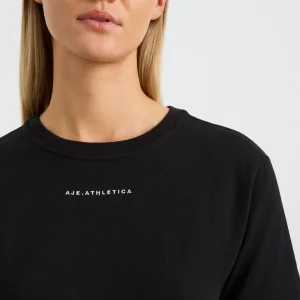 Shop Aje ATHLETICA Fitted Logo T-Shirt 102 Black