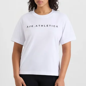 Cheap Aje ATHLETICA Fitted Logo T-Shirt 102 White