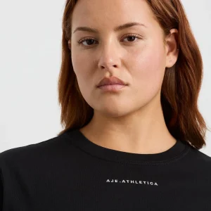 Shop Aje ATHLETICA Fitted Logo T-Shirt 102 Black
