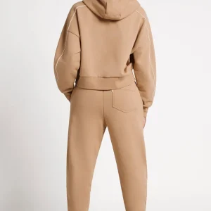 Flash Sale Aje ATHLETICA Fleece Contrast Piping Trackpants 504 Beige/Light Ivory
