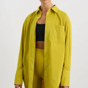 Outlet Aje ATHLETICA Fold Back Cuffed Shirt 441 Solar Blaze