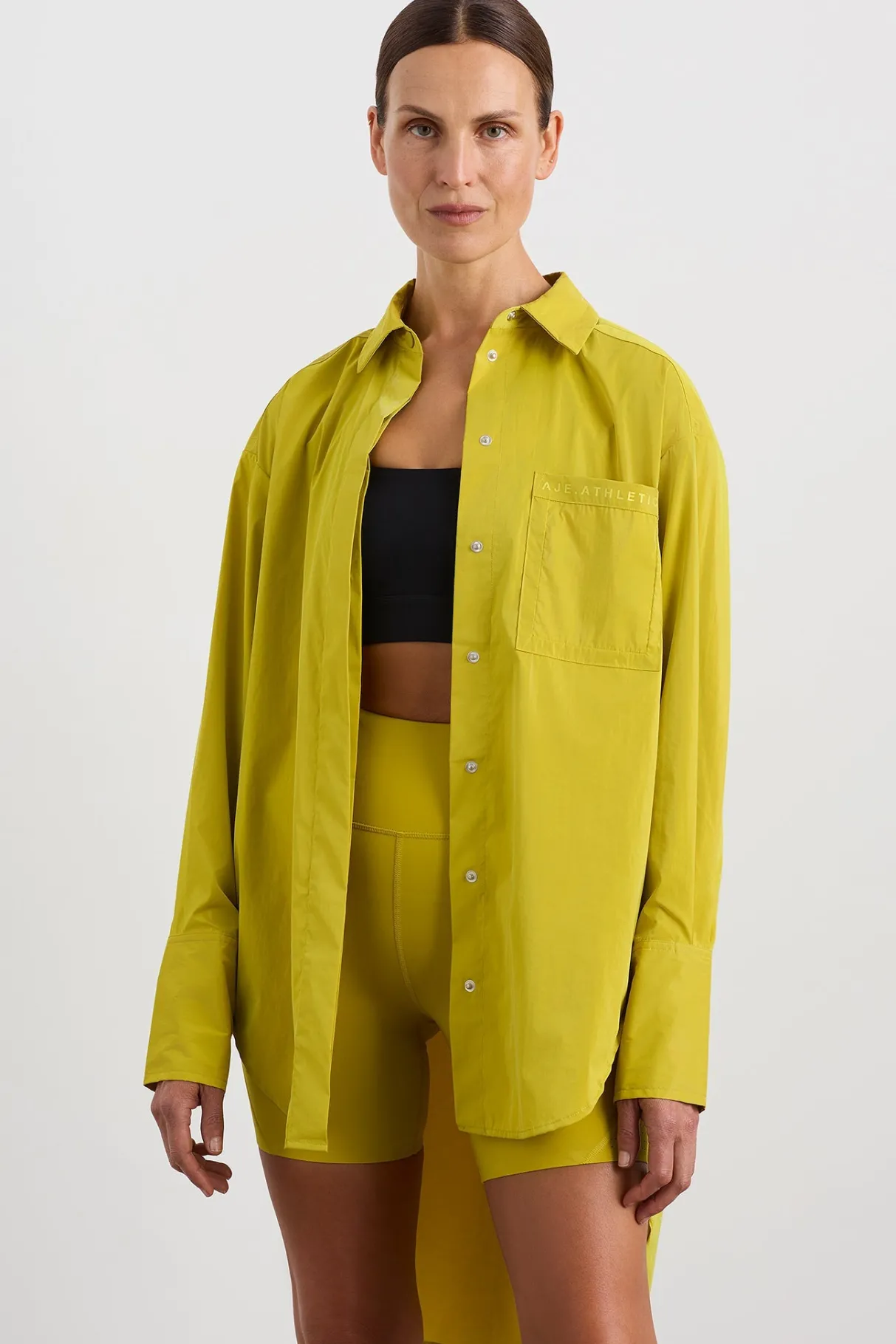 fold_back_cuffed_shirt__0.webp Outlet Aje ATHLETICA Fold Back Cuffed Shirt 441 Solar Blaze