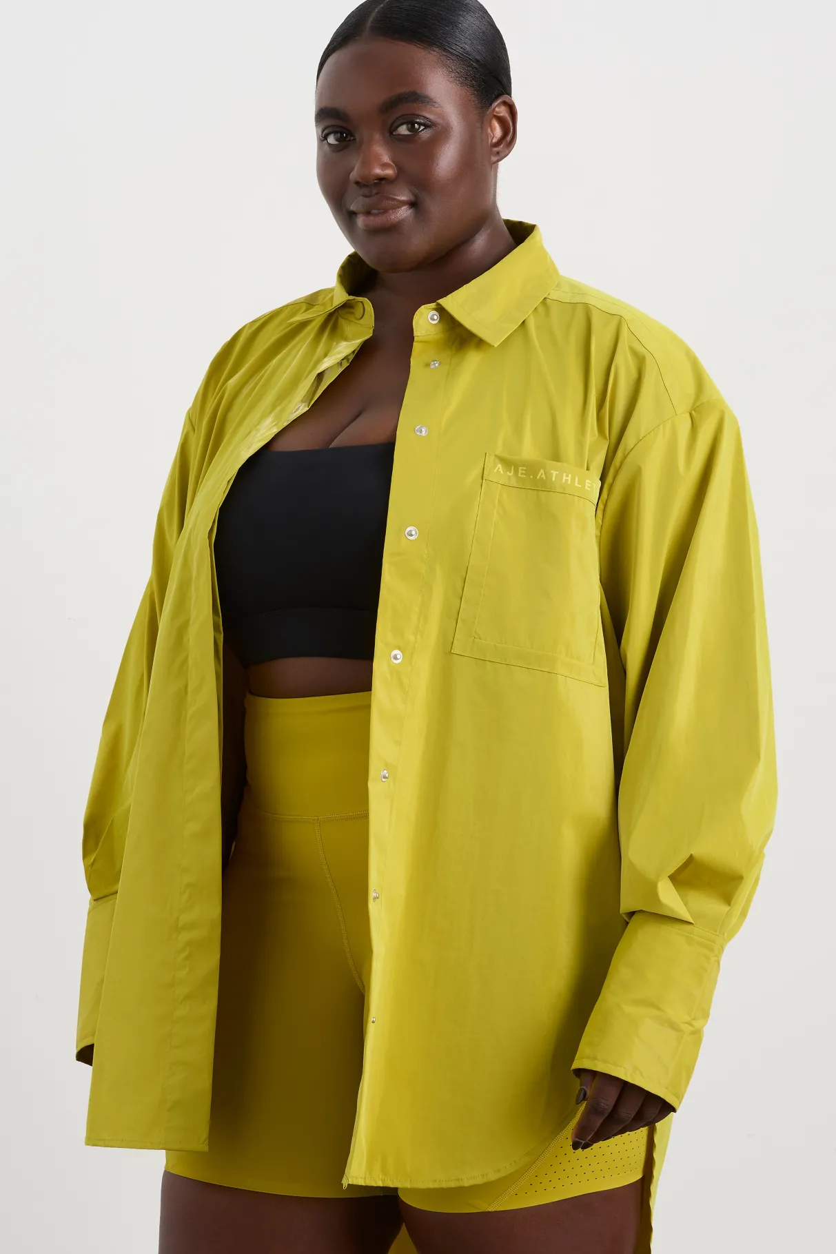 fold_back_cuffed_shirt__10.webp Outlet Aje ATHLETICA Fold Back Cuffed Shirt 441 Solar Blaze