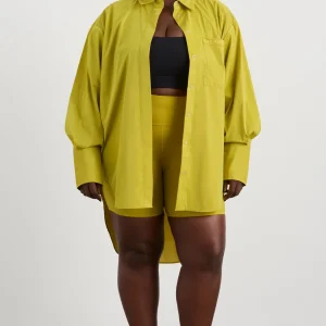 Outlet Aje ATHLETICA Fold Back Cuffed Shirt 441 Solar Blaze