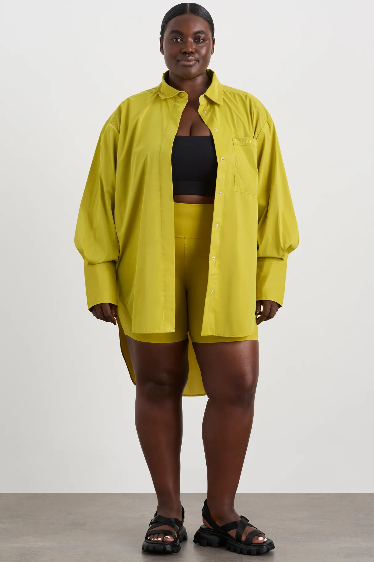 fold_back_cuffed_shirt__11.webp Outlet Aje ATHLETICA Fold Back Cuffed Shirt 441 Solar Blaze