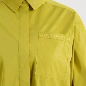 Outlet Aje ATHLETICA Fold Back Cuffed Shirt 441 Solar Blaze