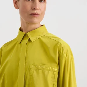Outlet Aje ATHLETICA Fold Back Cuffed Shirt 441 Solar Blaze