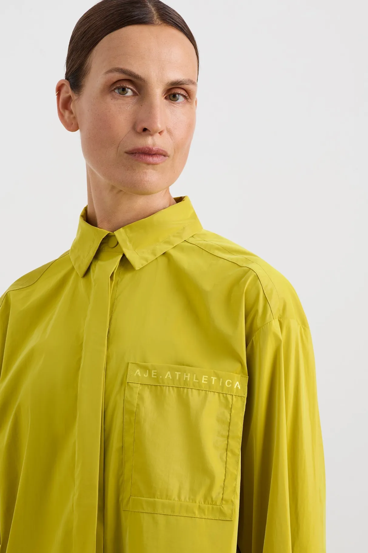 fold_back_cuffed_shirt__3.webp Outlet Aje ATHLETICA Fold Back Cuffed Shirt 441 Solar Blaze