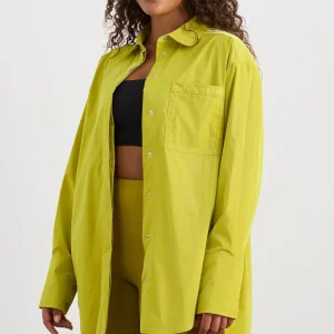 Outlet Aje ATHLETICA Fold Back Cuffed Shirt 441 Solar Blaze