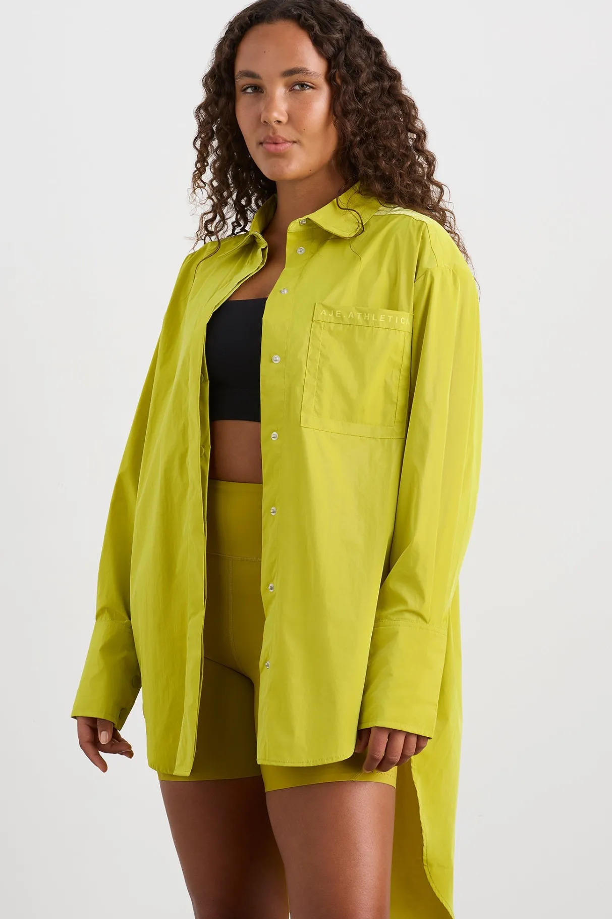 fold_back_cuffed_shirt__5.webp Outlet Aje ATHLETICA Fold Back Cuffed Shirt 441 Solar Blaze