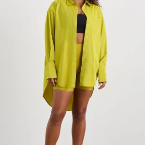 Outlet Aje ATHLETICA Fold Back Cuffed Shirt 441 Solar Blaze