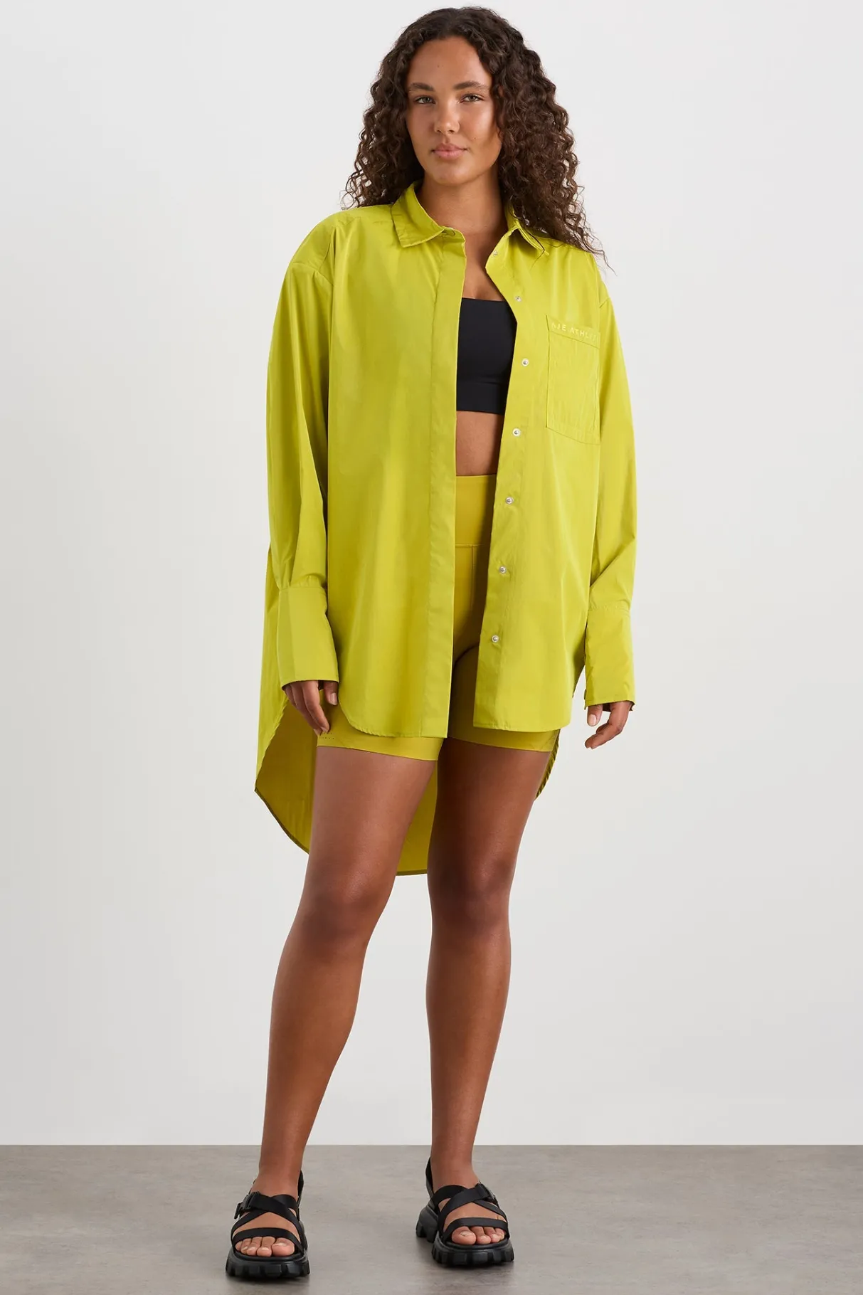 fold_back_cuffed_shirt__6.webp Outlet Aje ATHLETICA Fold Back Cuffed Shirt 441 Solar Blaze