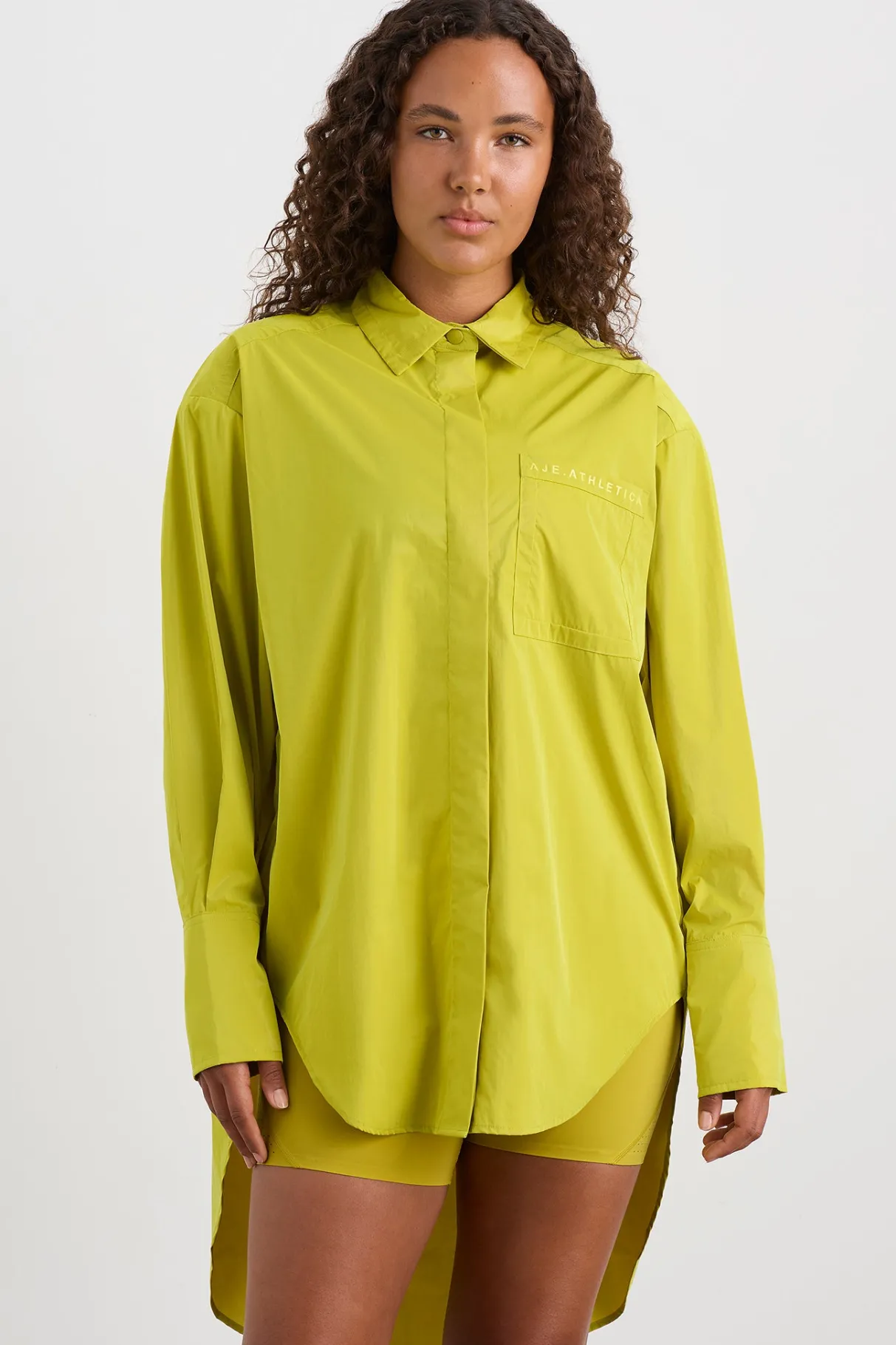 fold_back_cuffed_shirt__8.webp Outlet Aje ATHLETICA Fold Back Cuffed Shirt 441 Solar Blaze