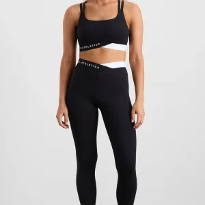 Shop Aje ATHLETICA Full Length Cross Leggings 249 Black/White