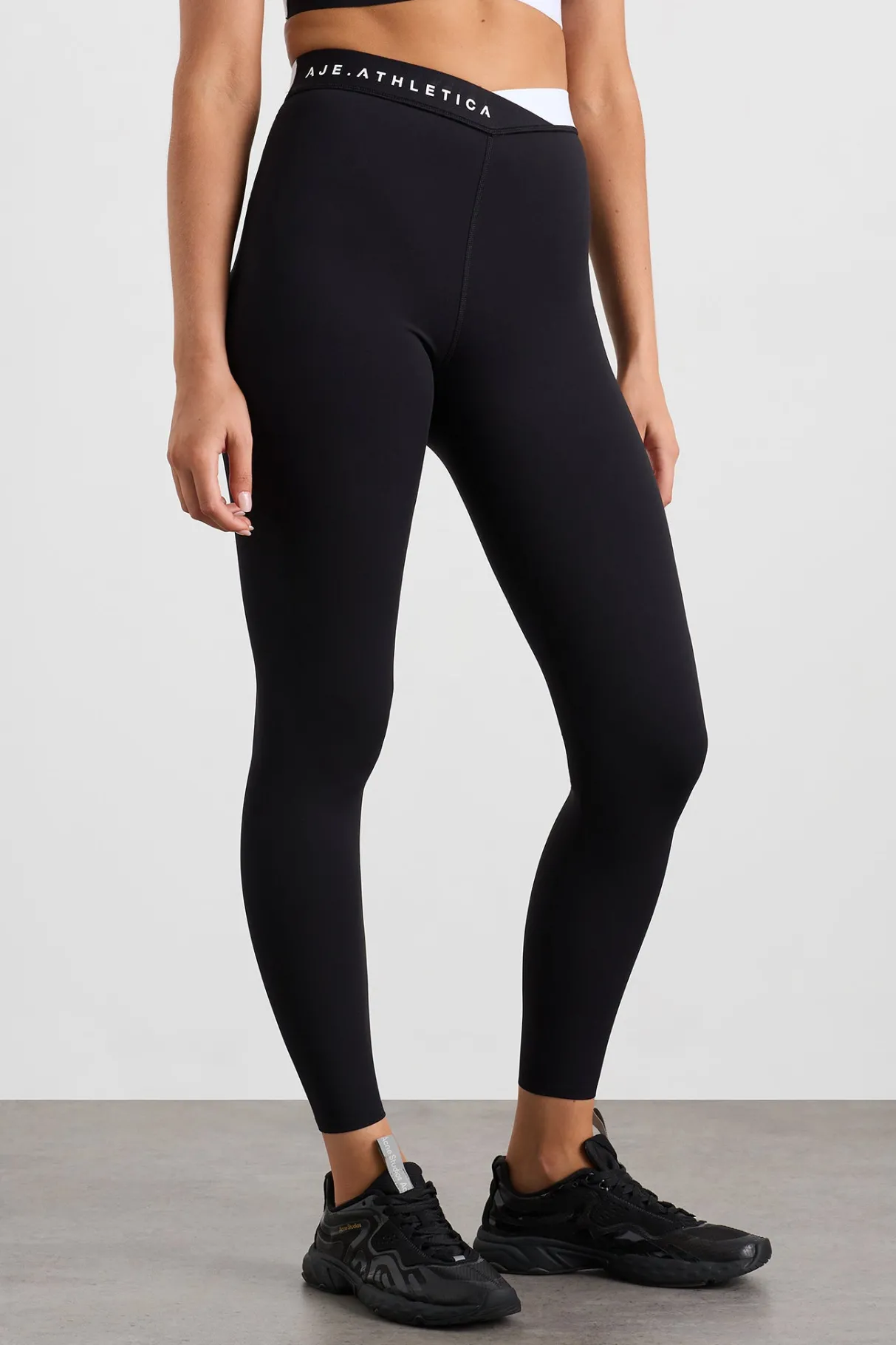 full_length_cross_leggings__2.webp Shop Aje ATHLETICA Full Length Cross Leggings 249 Black/White