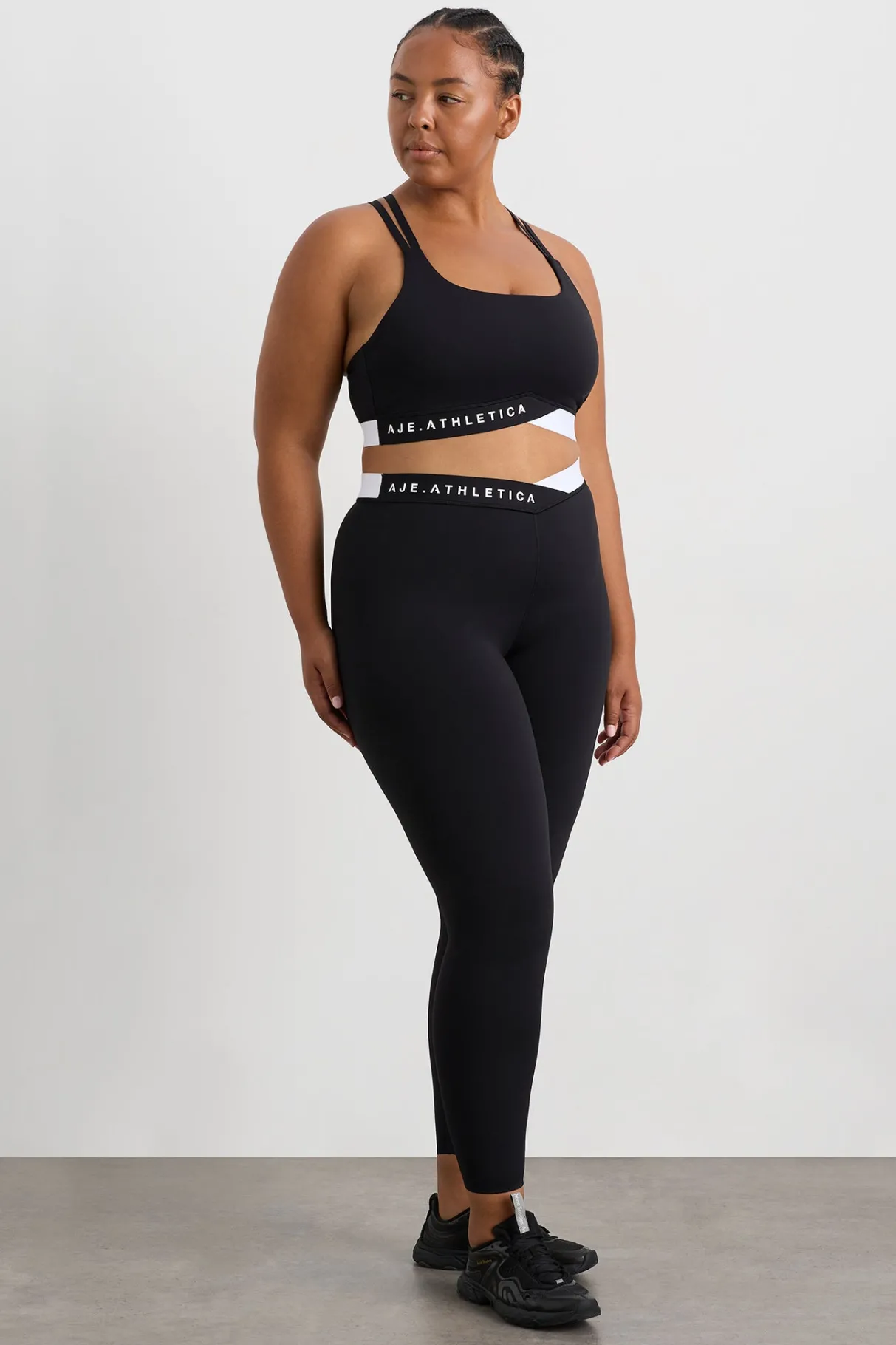 full_length_cross_leggings__9.webp Shop Aje ATHLETICA Full Length Cross Leggings 249 Black/White