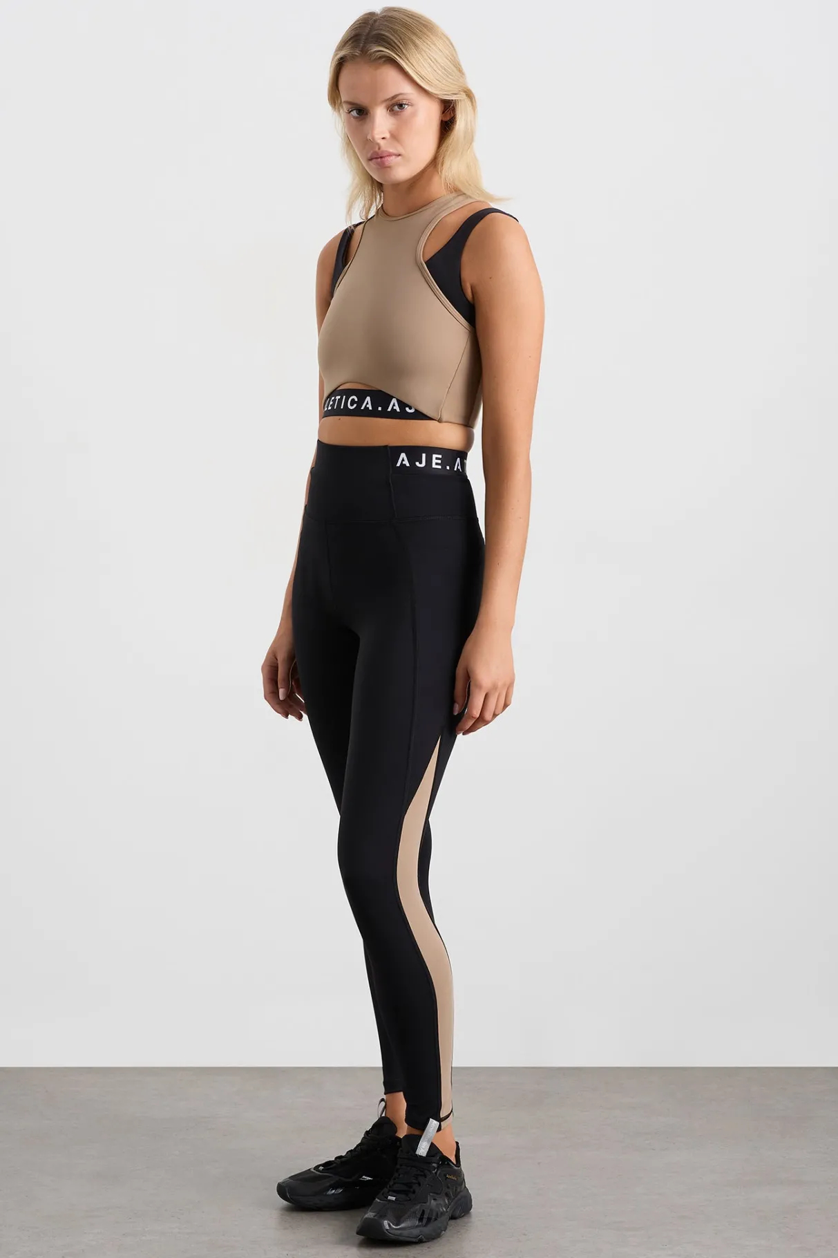 full_length_logo_leggings__0.webp Online Aje ATHLETICA Full Length Logo Leggings 204 Black/ Dune