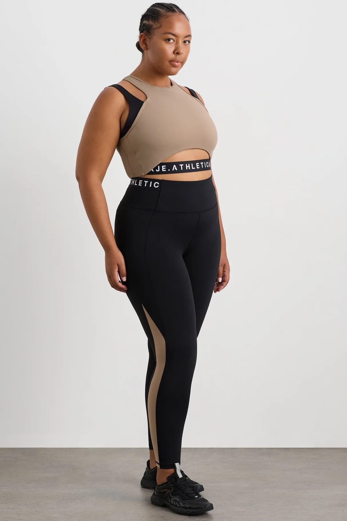 full_length_logo_leggings__10.webp Online Aje ATHLETICA Full Length Logo Leggings 204 Black/ Dune
