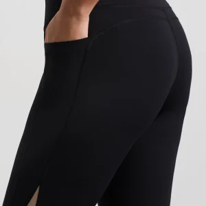 Online Aje ATHLETICA Full Length Logo Leggings 204 Black/ Dune