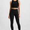 Hot Aje ATHLETICA Full Length Ribbed Legging 203 Black